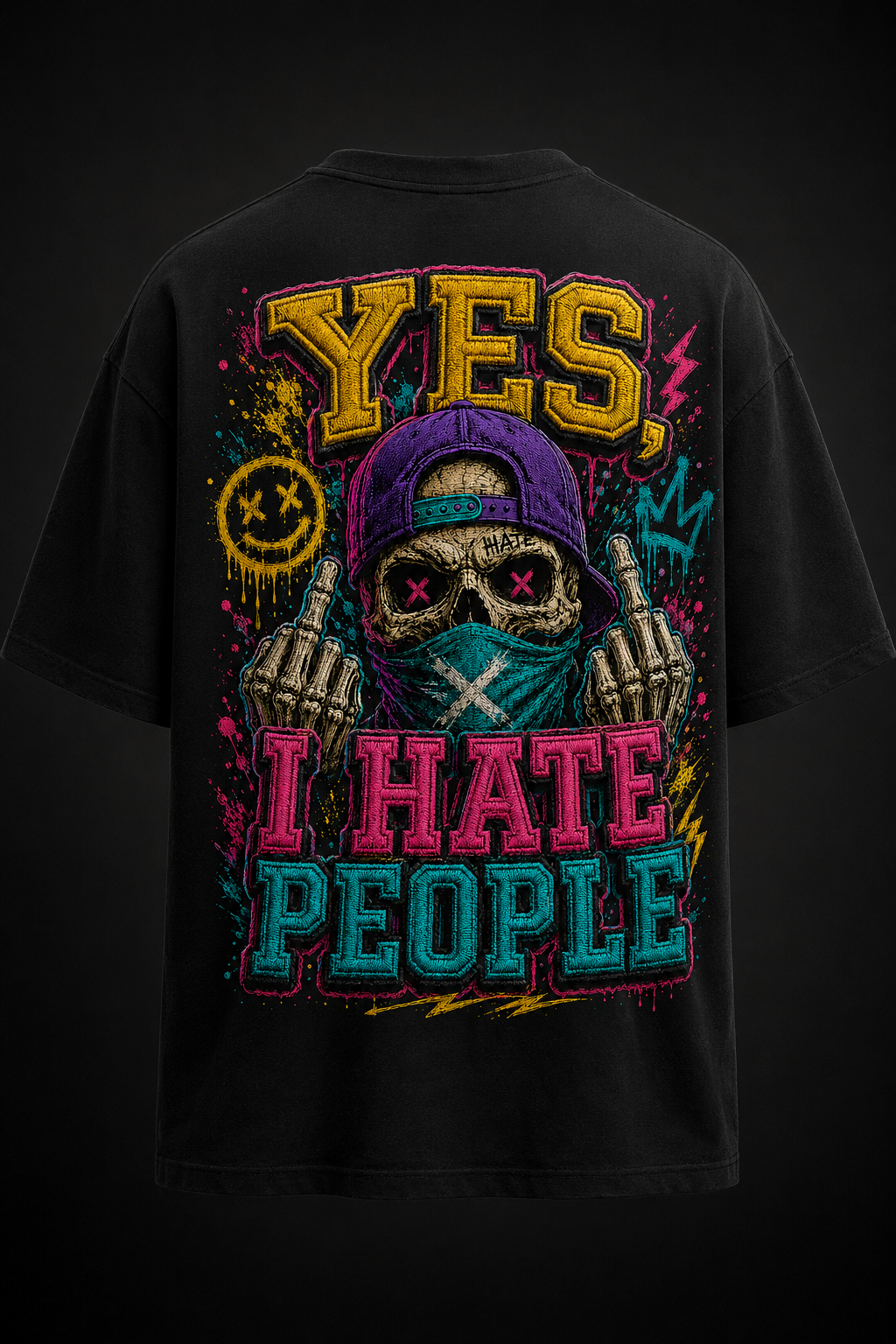 YIHP Oversize Shirt Skull