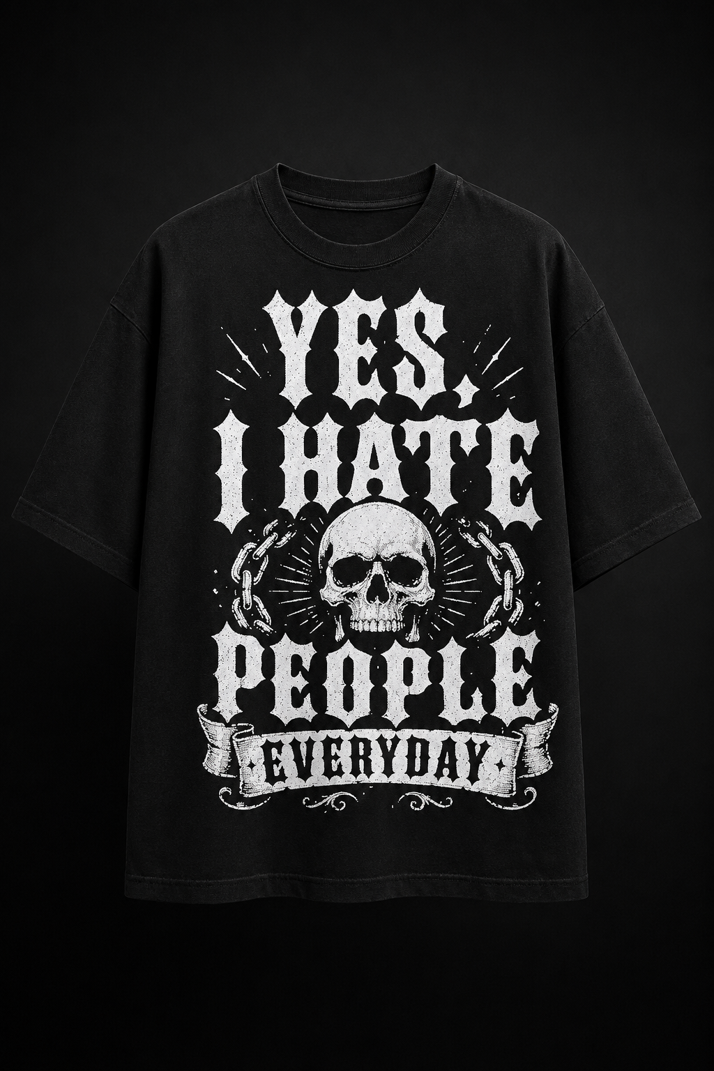 YIHP SK-White Oversize Shirt